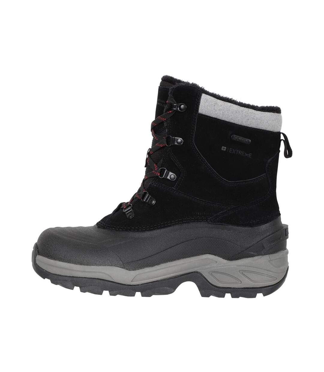 Mens snowdon extreme suede snow boots black Mountain Warehouse