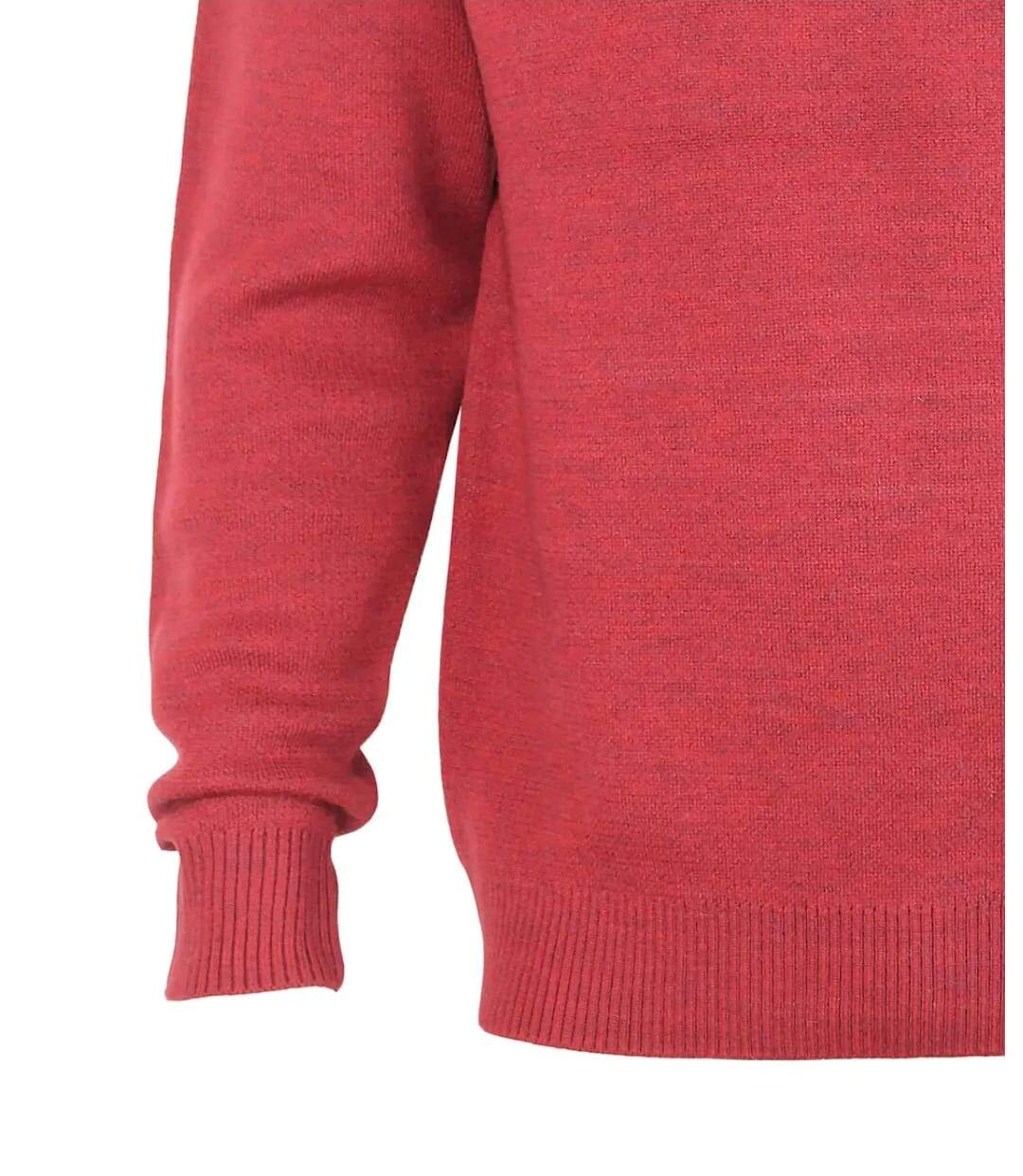 CHALLENGER PYLONE2 — Pull camionneur col montant zippé rouge : chaleur haute densité et style affirmé-4