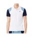 Polo blanc/bleu marine homme lacoste regular-1
