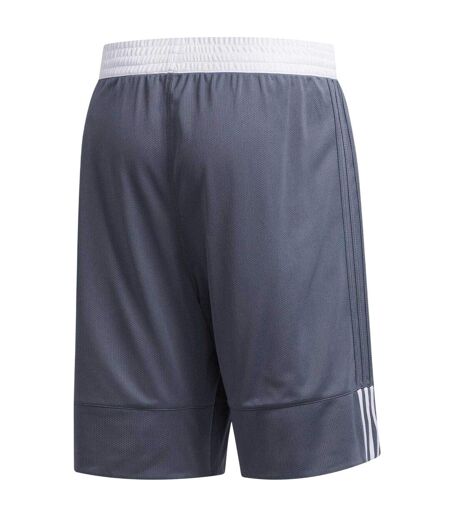Short De Basket Motif/style Réversible 3g Speed Homme Gris Adidas