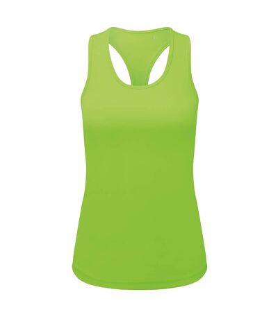 Womens/ladies performance recycled undershirt light green TriDri