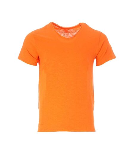 T-shirt Orange Homme American People Sunny - L