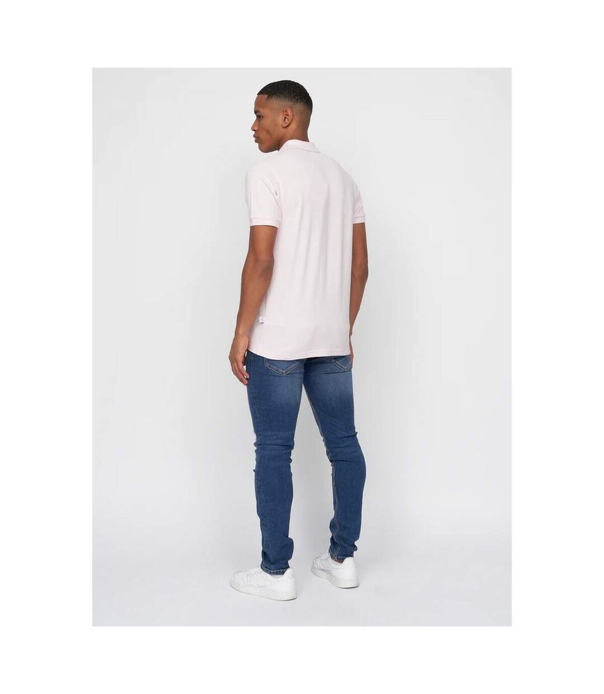 Duck and Cover Mens Jantal Polo Shirt (Light Pink)