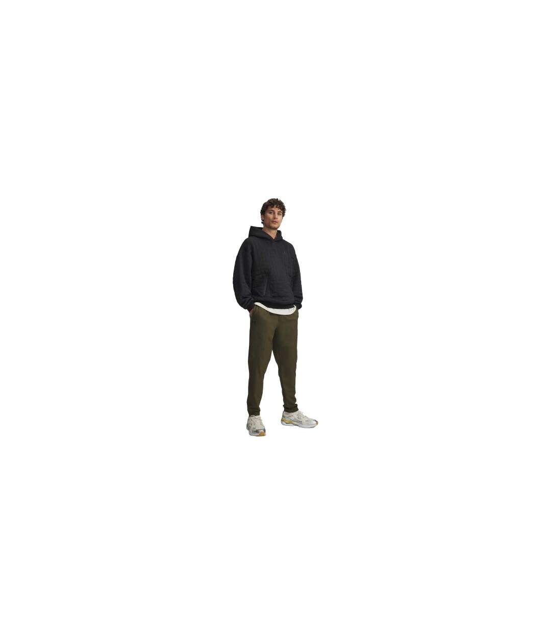 Mens Unstoppable Tapered Slim Tracksuit Bottoms Green Under Armour-1