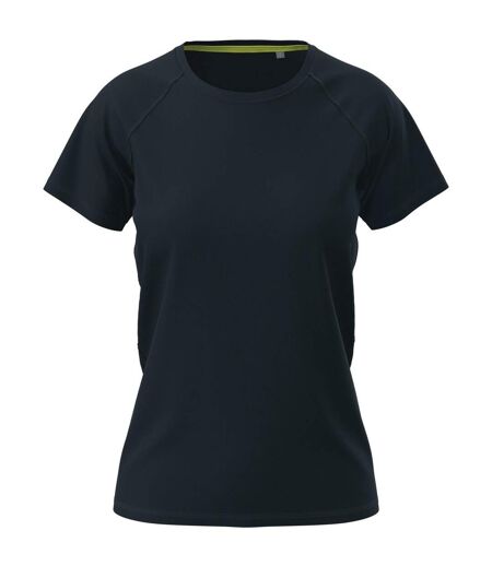 Stedman Womens/Ladies Raglan Mesh T-Shirt (Black Opal) - UTAB347
