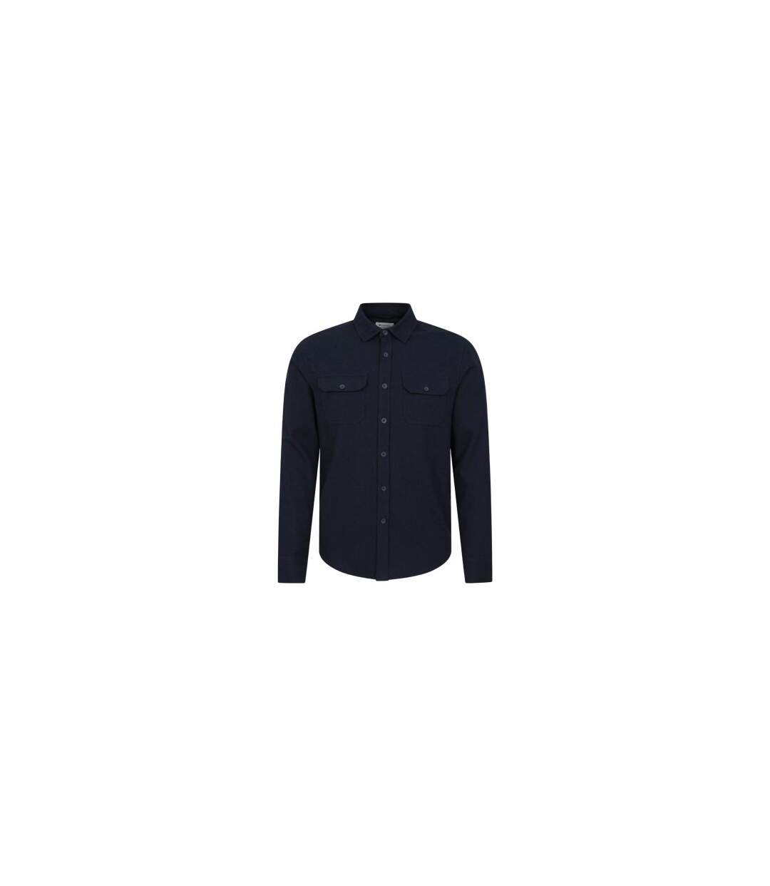 Mens trace flannel long-sleeved shirt dark khaki Mountain Warehouse-1