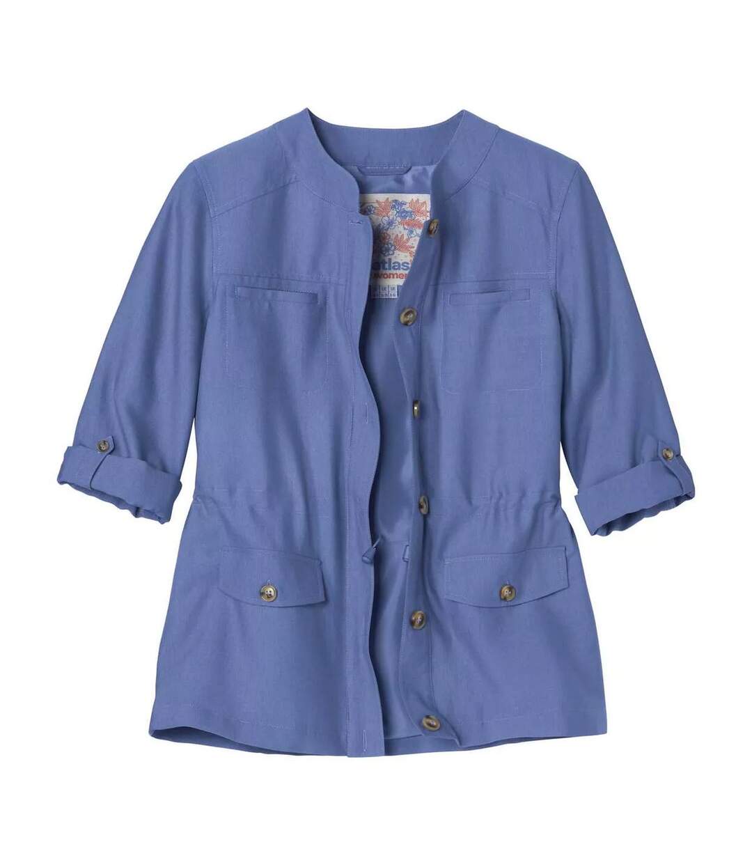 Veste saharienne femme bleu lavande Atlas for Women-3