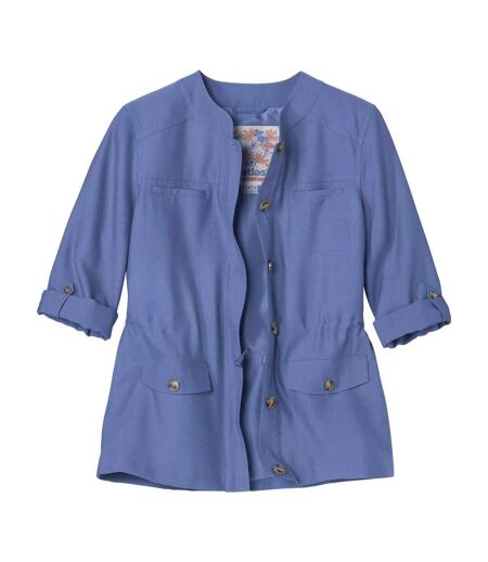 Veste saharienne femme bleu lavande Atlas for Women