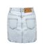 Mini Jupe Corp Femme Bleu Clair Off White-2