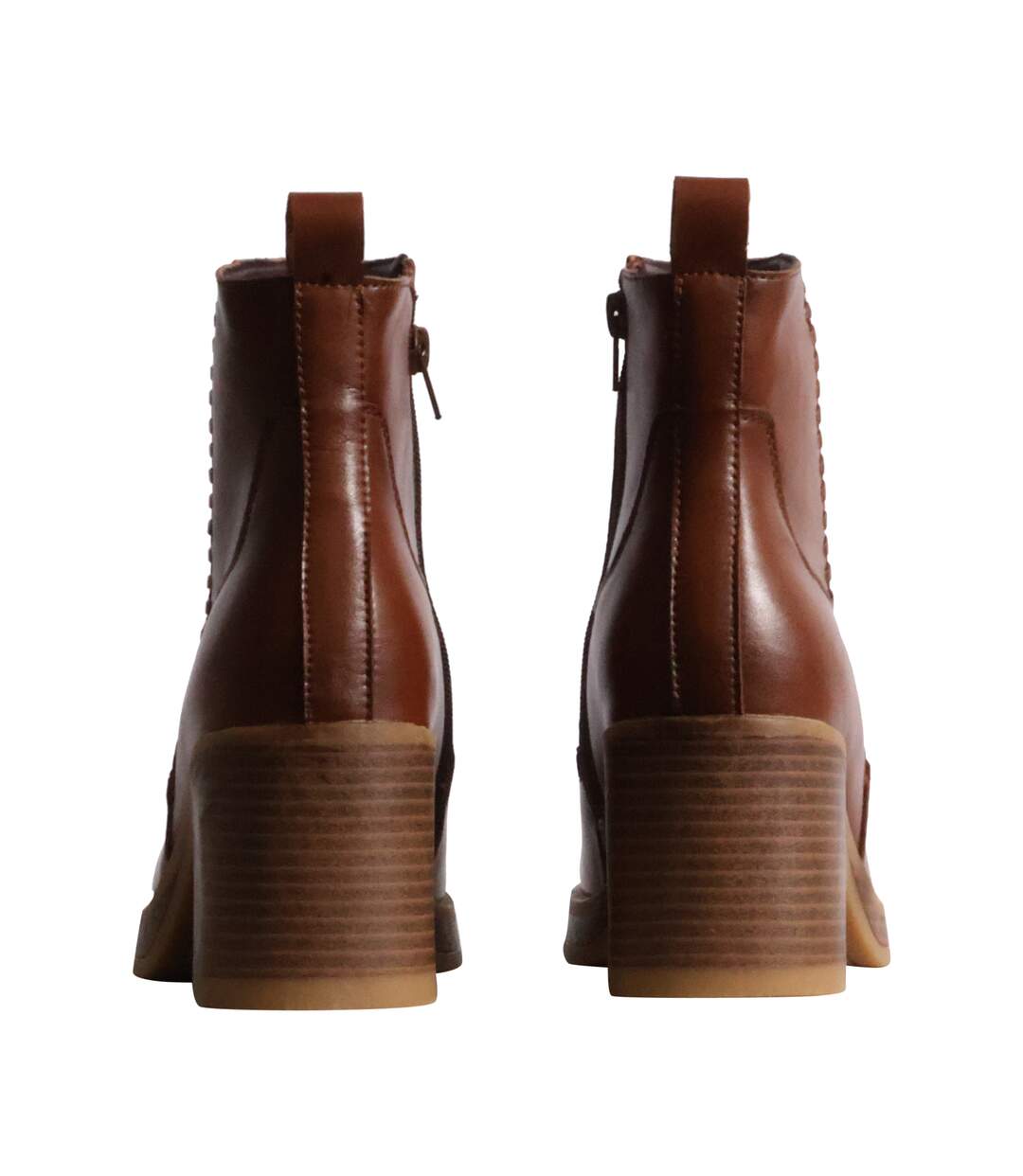 Bottines à Talon Cuir The Divine Factory Alénoa-4