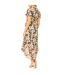 Womens/ladies Butterfly Sleeve Wrap Dress Black Mela London-3