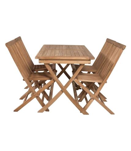 Ensemble table et 4 chaises en teck Kenya