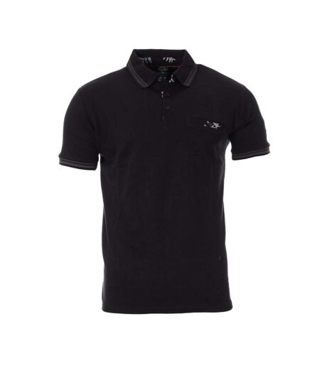 Polo Noir Homme RMS26 91199 - 4XL