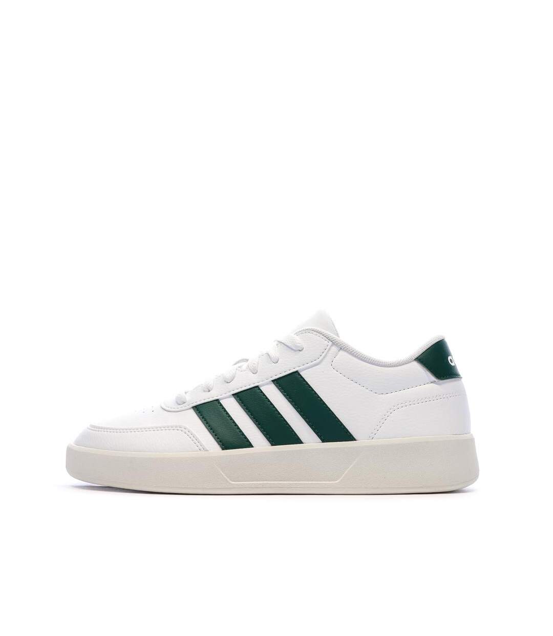 Baskets blanc/vert homme adidas breaknet 3.0-1