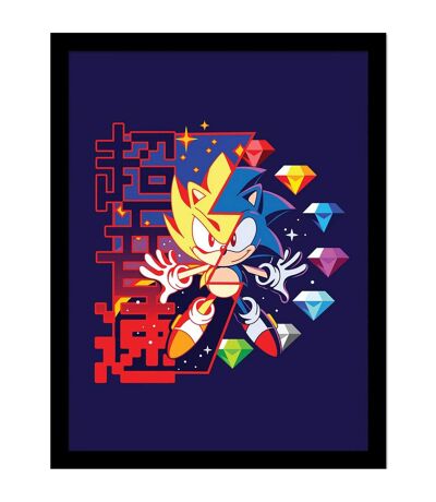 Sonic The Hedgehog - Poster encadré (Multicolore) (40 cm x 30 cm) - UTPM8665