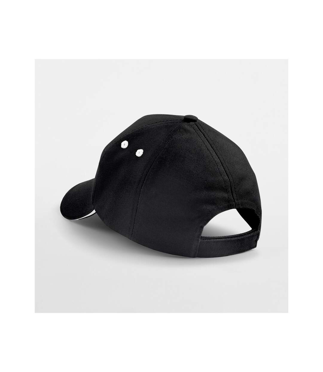 Casquette Ultimate Adulte Noir Blanc Beechfield-4