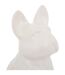 Statuette Déco Bulldog 23cm Blanc-2