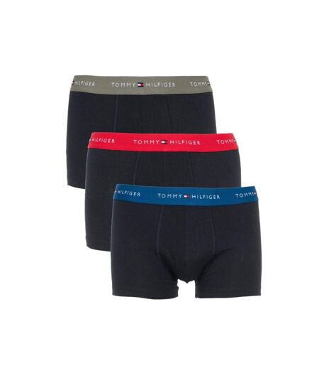 X3 boxers noir/rouge/vert/bleu  homme tommy hilfiger trunk - l