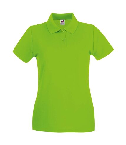 Polo premium femme vert clair Fruit of the Loom