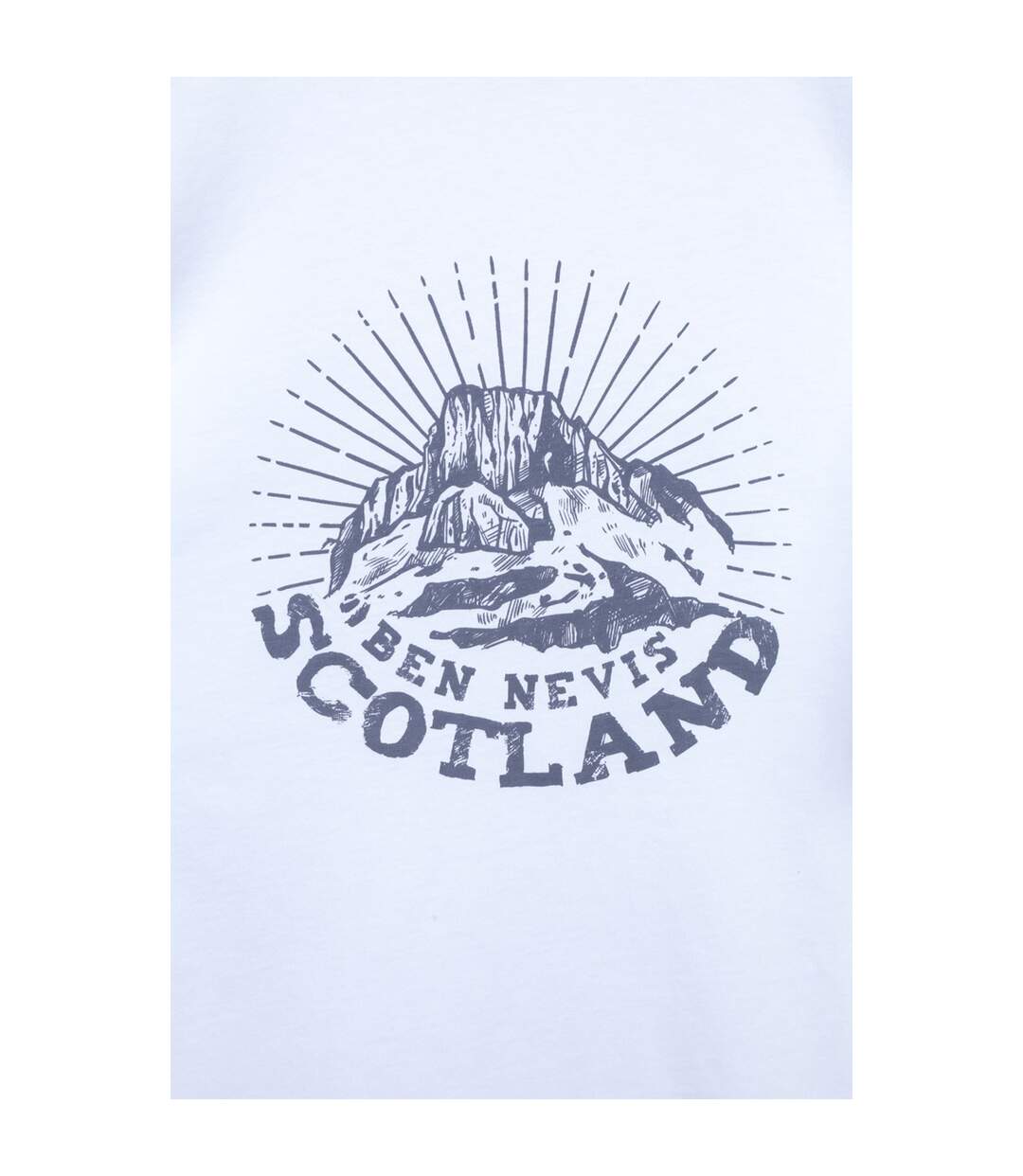 Mens Ben Nevis Scotland Short-sleeved T-shirt White Mountain Warehouse-4