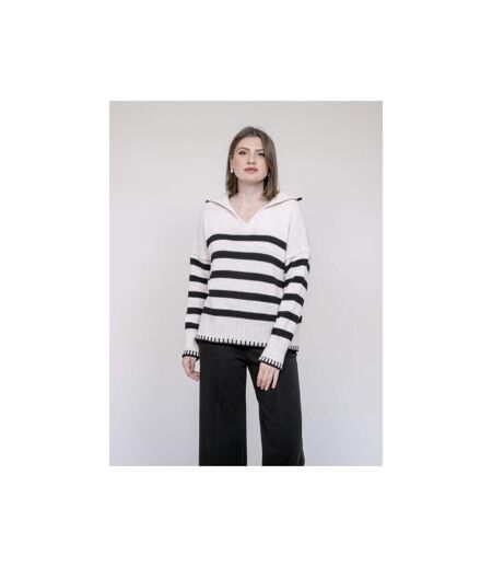 Pull marinière col polo KOVANE - Dona X Lisa