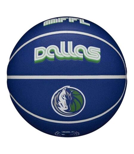 Ballon De Basket Motif/style Nba Dallas Mavericks Taille 7 Bleu Wilson