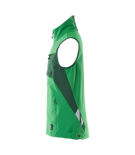 Mens Accelerate Two Tone 4 Way Stretch Lightweight Gilet Grass Green Green Mascot