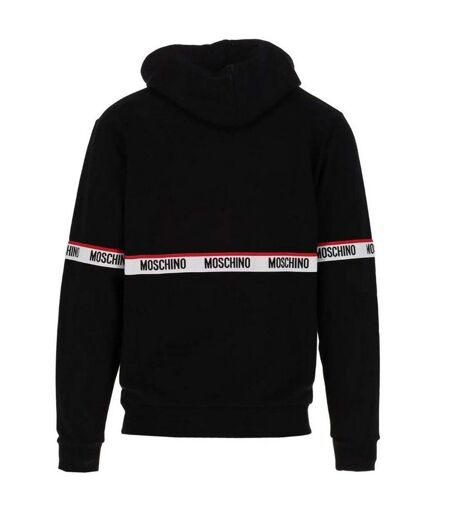 Sweat À Capuche Homme Noir Moschino