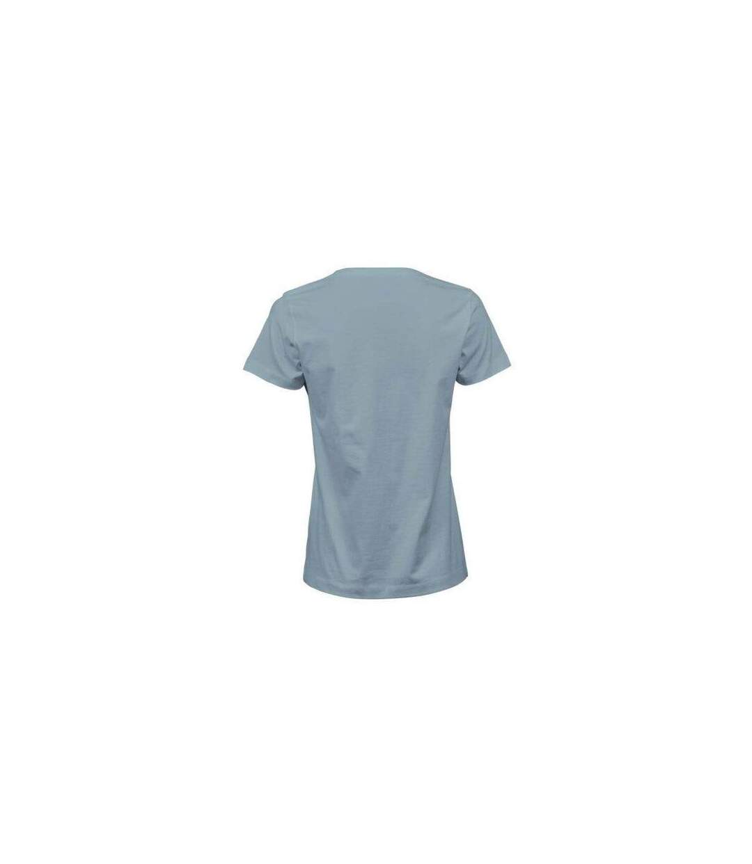 Womens/ladies Fashion Sof T-shirt Misty Blue Tee Jays-4