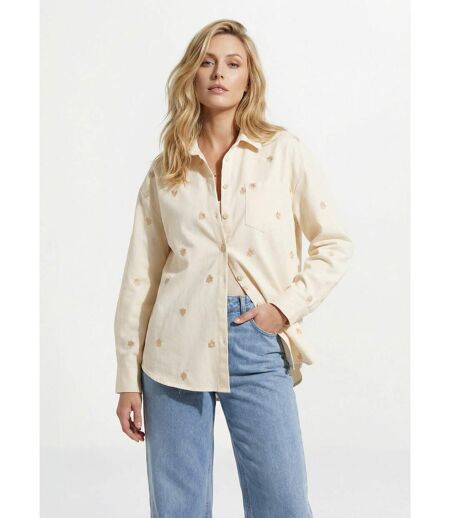 Surchemise en coton avec broderies