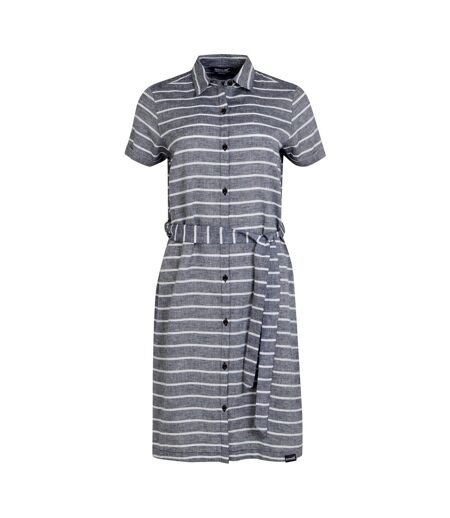 Regatta Womens/Ladies Rema Striped Shirt Dress (Navy/White) - UTRG9824
