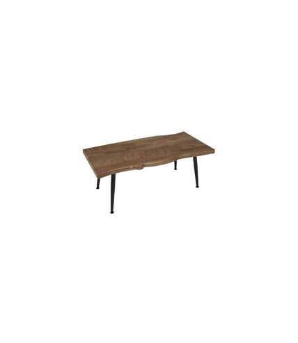 Table Basse Forest en métal et MDF - Noir et Marron