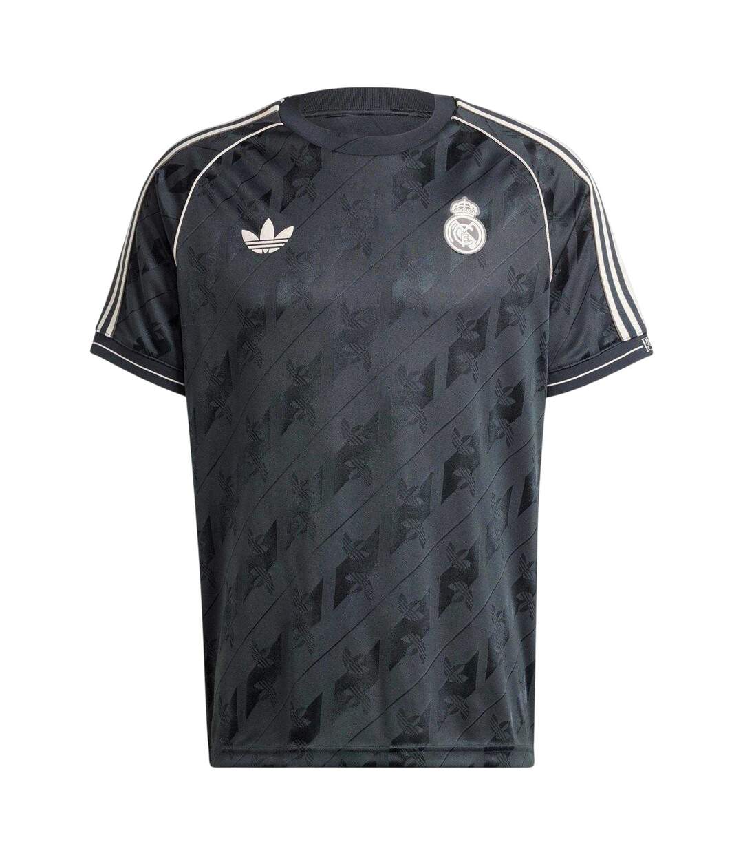 Maillot De Foot Motif/style Real Madrid Cf Lifestyle Homme Gris Foncé Adidas-2