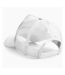 Beechfield Mens Half Mesh Trucker Cap / Headwear (White/White) - UTRW260