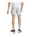 Mens Own The Run Logo Running Shorts Silver Adidas-3