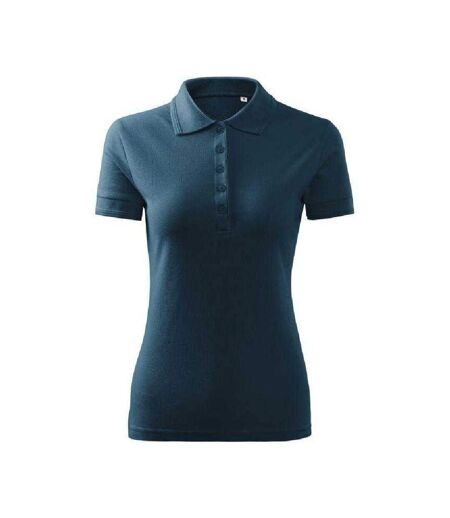 Polo Free Femme Bleu Marine Foncé Malfini
