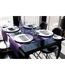 Lot de 100 chemins de table tissu jetables 120x40 cm - 2 couverts - HOSTEX - violet raisin-2
