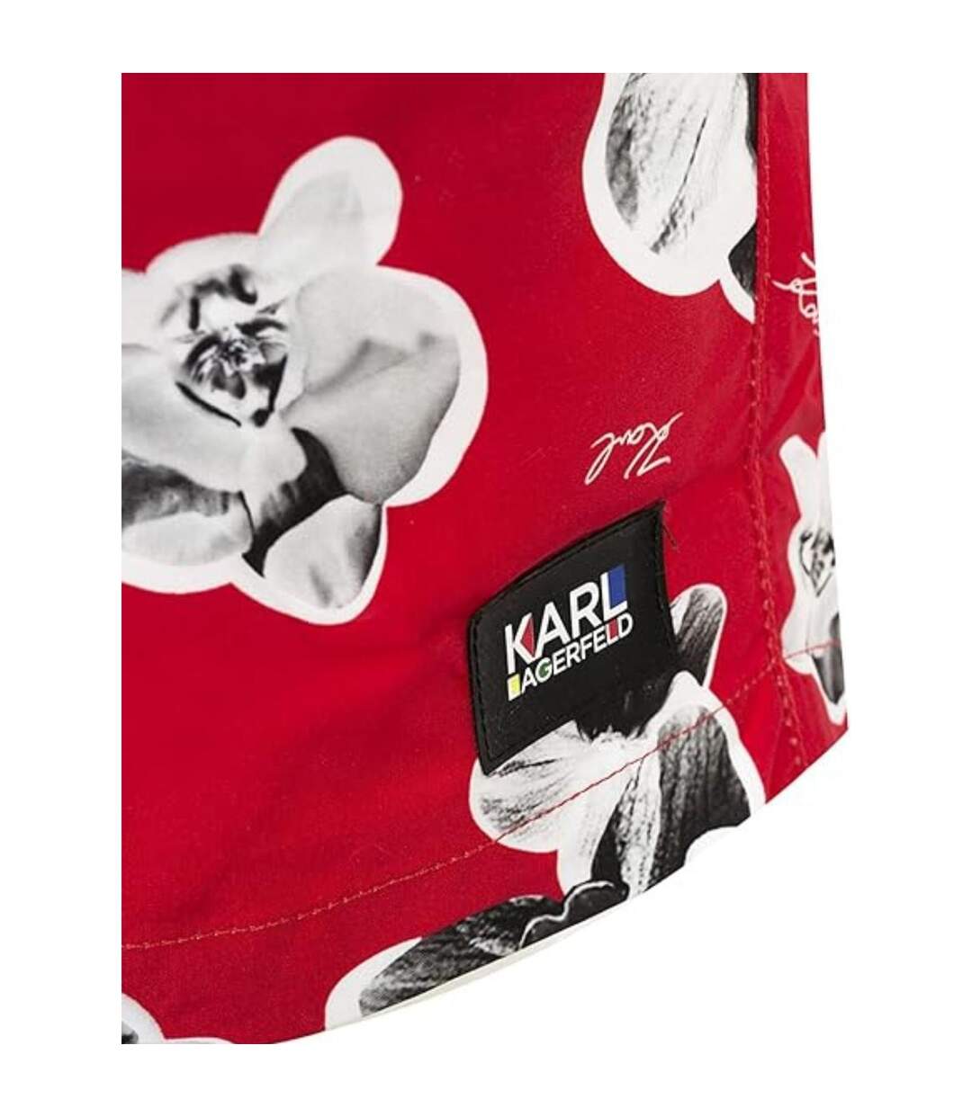 Short De Bain Motif/style Floral Homme Rouge Karl Lagerfeld-4