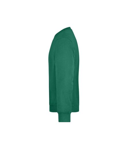 Sweat Workwear Adulte Vert Foncé James And Nicholson