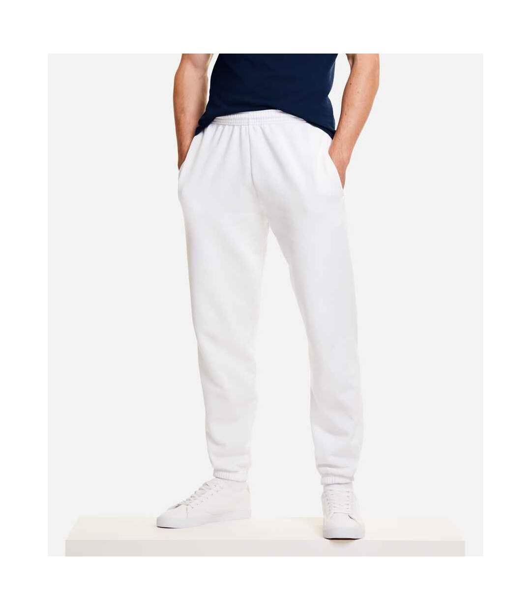 Fruit of the Loom Mens Classic Elasticated Jogging Bottoms (White) - UTBC4816-1