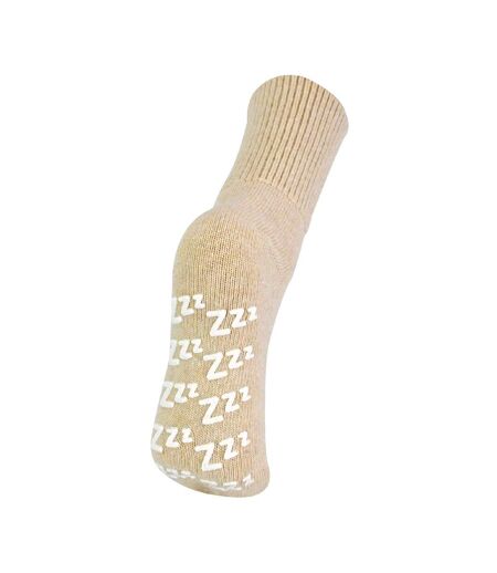1 Pack Ladies Non Slip Cashmere Wool Slipper Bed Socks with Zzz Grips