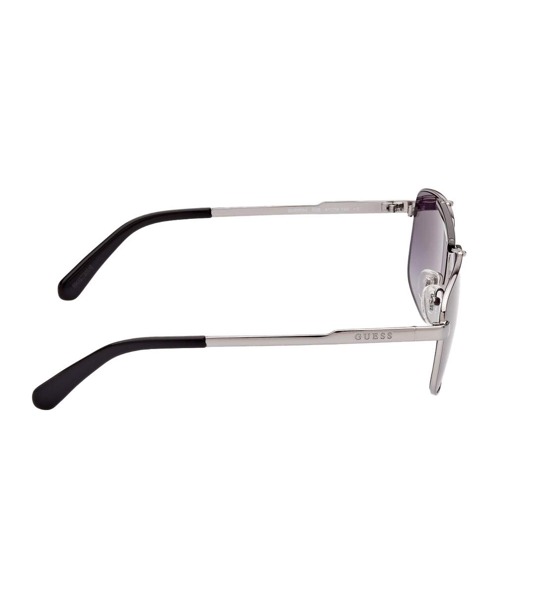 Lunettes De Soleil Motif/style Fumé Dégradé Homme Taille Unique Argenté Foncé Guess-3