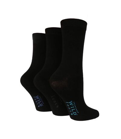 3 Pack Ladies Plain Coloured Bamboo Socks for Summer