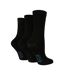 3 Pack Ladies Plain Coloured Bamboo Socks for Summer-1
