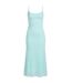 Robe Mi-longue Motif/style Maille Adoni Femme Turquoise Pâle Bardot-2