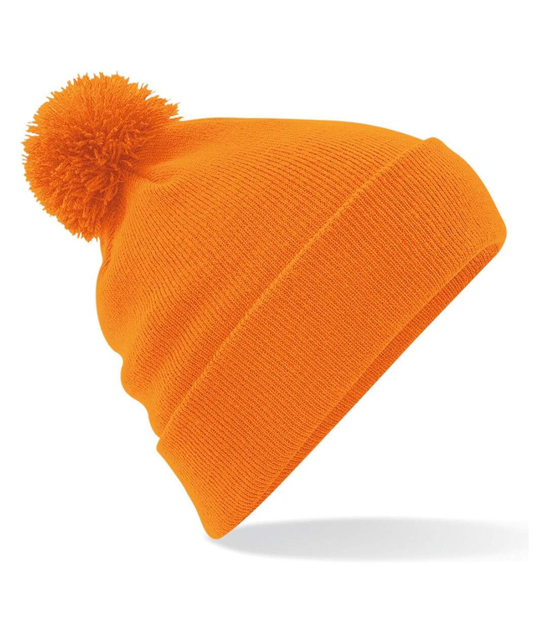 Bonnet avec pompon adulte unisexe orange Beechfield