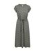 Womens/ladies Portia Flower Casual Dress Green Willow Trespass-1
