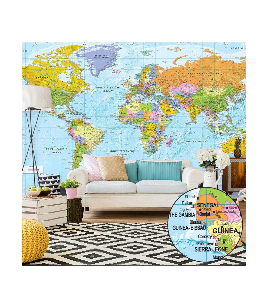 Papier Peint XXL Orbis Terrarum II 280x500cm-1