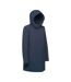 Parka Motif/style Long Floretia Femme Bleu Foncé Geox-4
