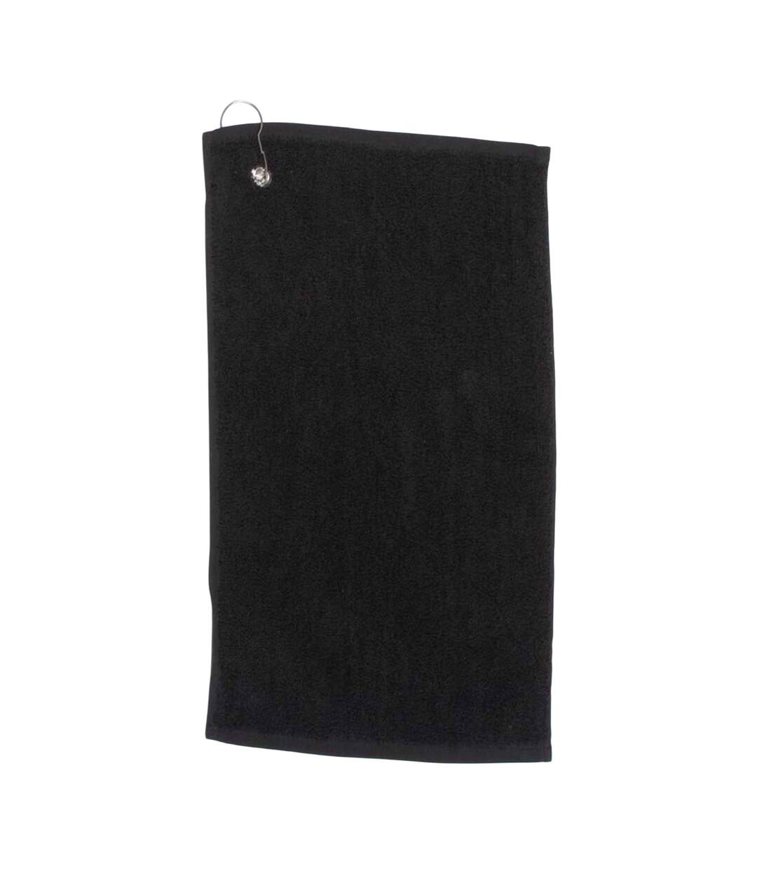 Serviette De Golf Luxury 50 Cm X 30 Cm Noir Towel City-1